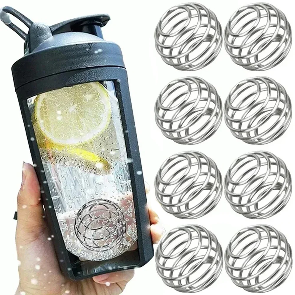 1/5/20/50PCS Stainless Steel Shaker Balls Whisk Protein Mixing Mixer Ball Bar Drink Gadgets for Fitness Sports Shaker Cup Bottle