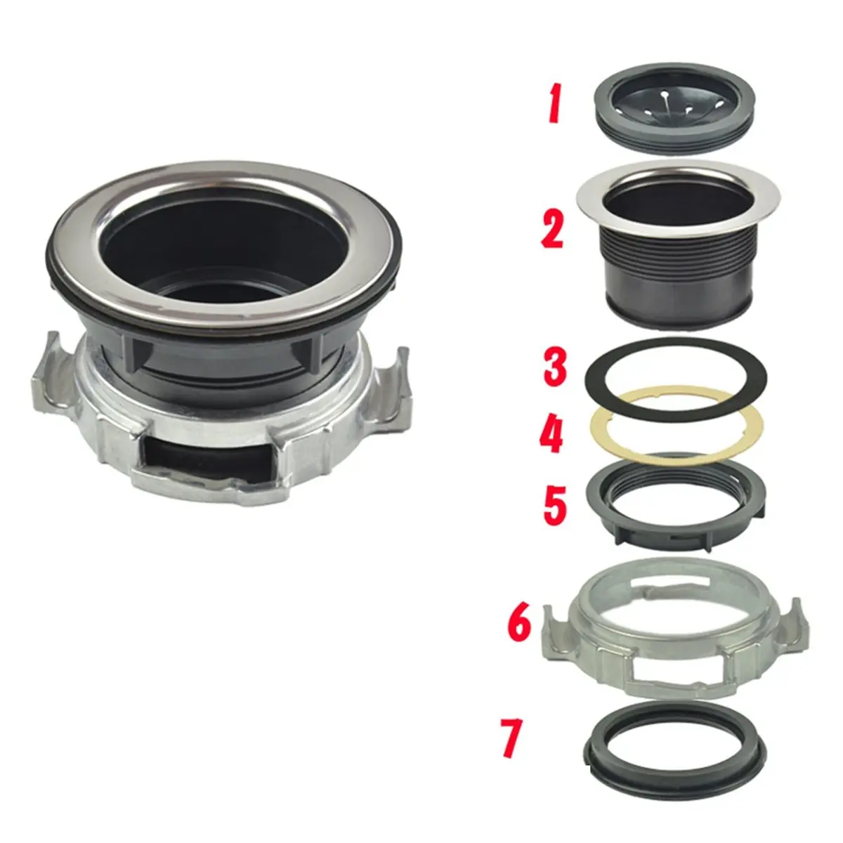 110mm Diameter Stainless Steel Kitchen Sink Flange for Garbage Disposal