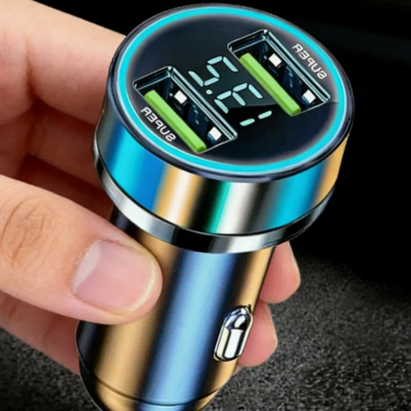 

Dual Port 240W Car Charger 2 USB Super Fast Charging Car Cigarette Lighter Adapter with Digital Display for Car Truck Vehicle