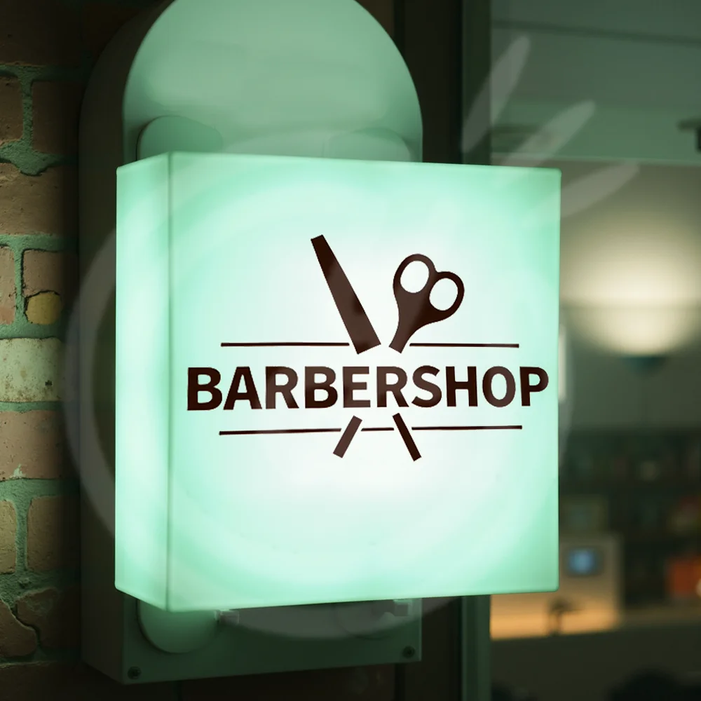 カスタムアクリルLEDライトボックスサイン（業務用）、店舗用アクリルライトボックス、屋外防水サイン（壁装飾用）