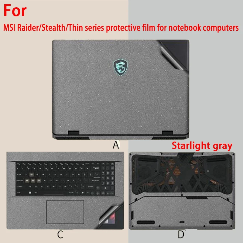 

Для MSI Katana A15 A17 AI B8VF защитная пленка для ноутбука Cybrog15 компьютерные аксессуары наклейка на корпус Stealth 17 пленка на корпус фюзеляжа