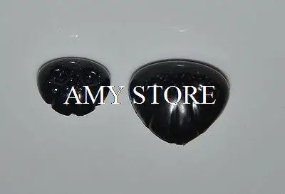 24 Pcs 13x16MM/16x19MM Black Plastic Textured Noses For Puppies,Teddy Bears +Washers