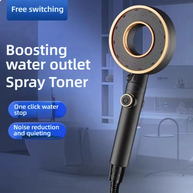 

For pressurized showerhead showerhead household shower set bathroom shower showerhead super pressurized faucet