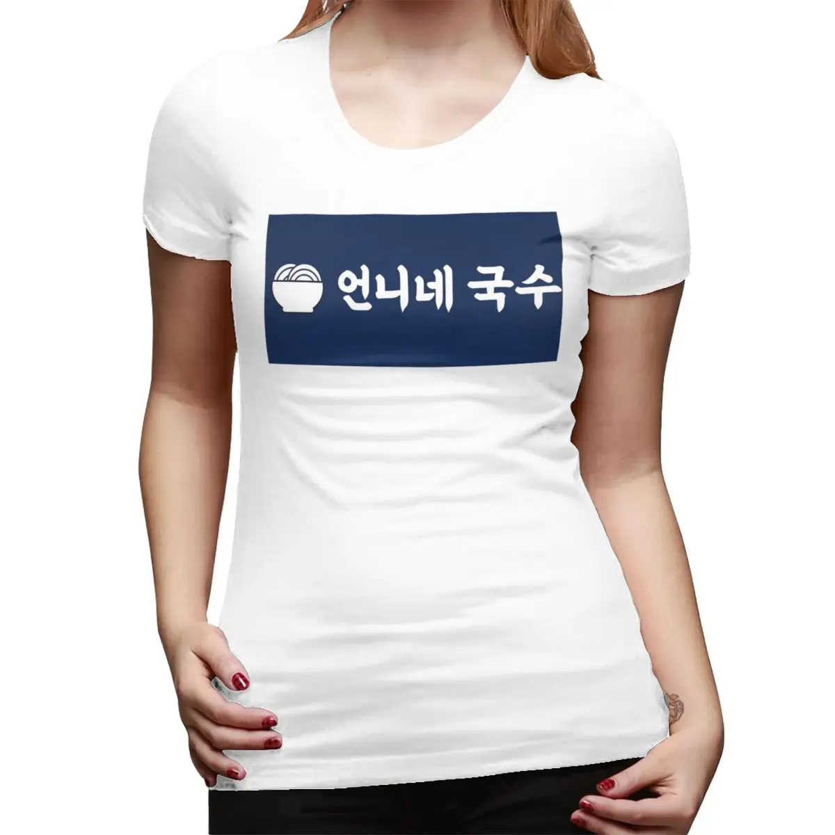 

Eonni's Noodles The Uncanny Counter T-Shirt for Women O-Neck Streetwear T Shirts Women's Short Sleeve Summer Clothes Tops