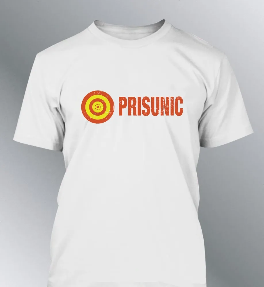 tee shirt PRISUNIC Vintage années 80 supermarché hypermarché aspect usé