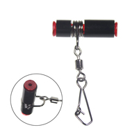 10pcs Whole Sea Fishing Balance Black Plastic Head Strong Snap String hooks Bracket Anti-winding Fishing Tackle Accessories