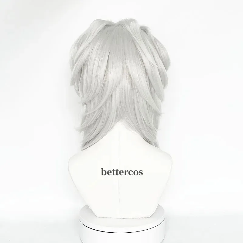 2025 11 Ayaki Rui Cosplay Spider Silver Pelo sintético largo y recto para adultos Halloween + gorro de peluca gratis