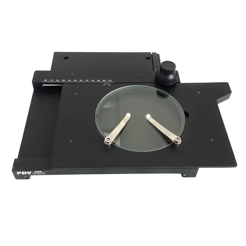 PT-601 XY Mobile Platform, Manual Translating Stage, Microscope Stage, Optical Table, Travel Range: 100mm X 100mm