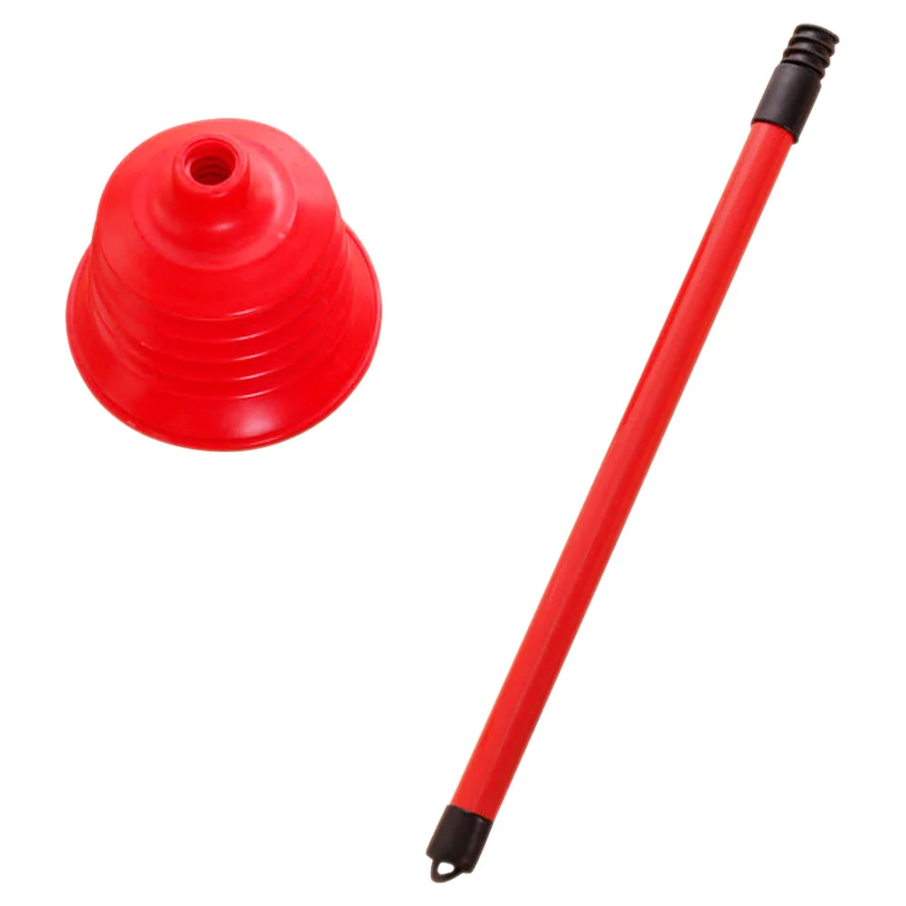 

Portable Toilet Bowl Drain Cleaning Plunger Plug Cleaner Red Plungers for Bathroom