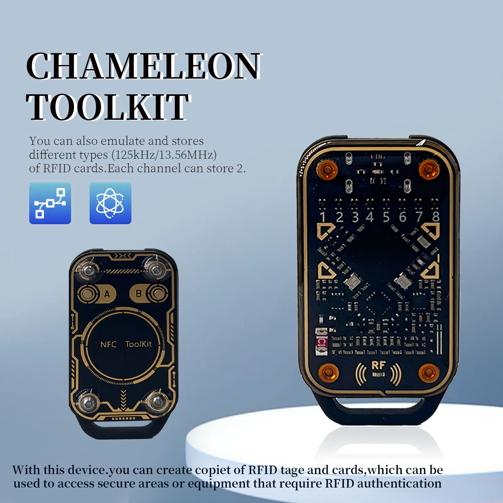 RFID Chameleon Ultra Detection Card Supports 16 Tags Simulated 