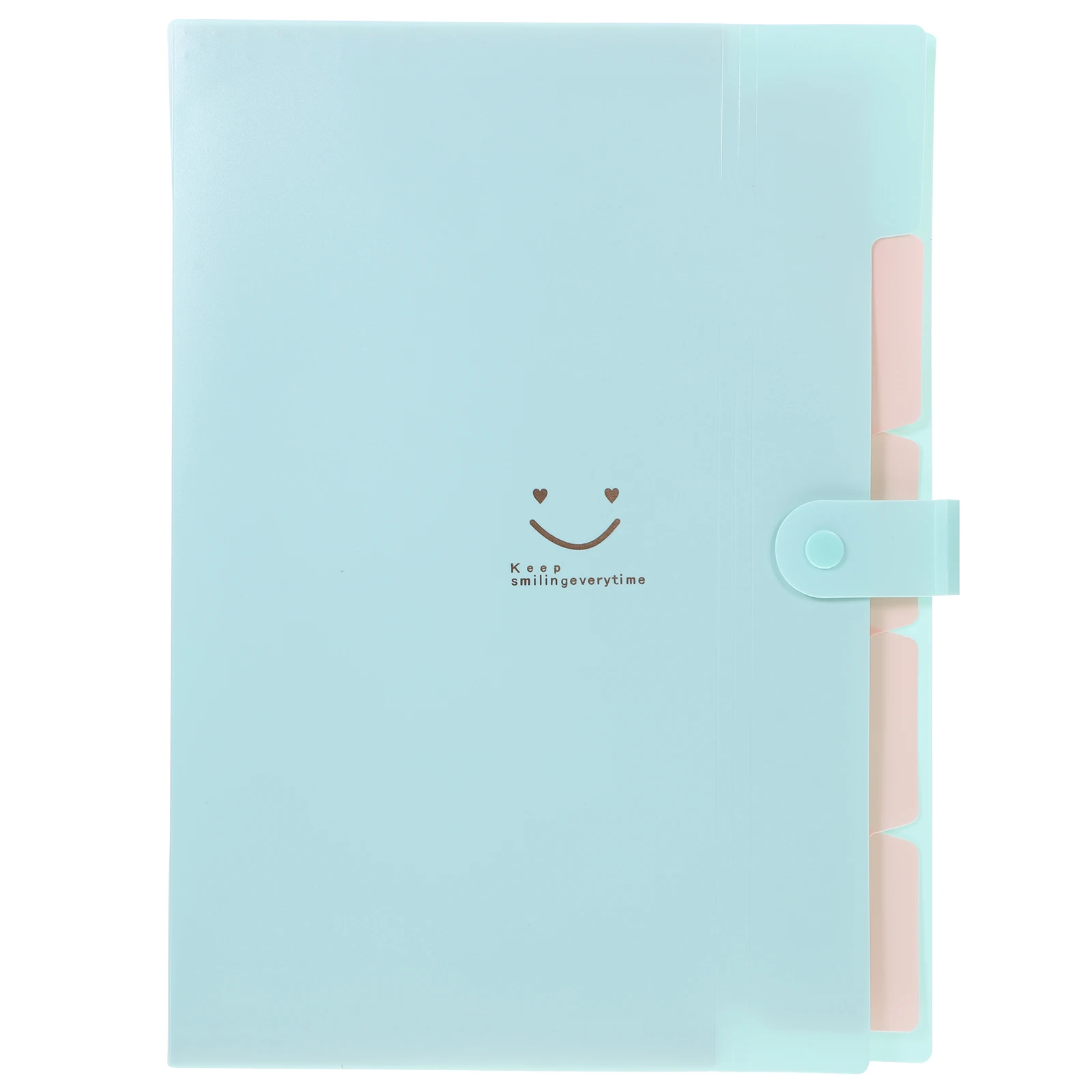 

Folder File Cute Folders for Office Face Plastic with Pockets Binder School Multi