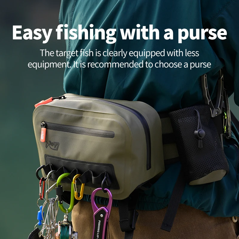 LINNHUE Fishing Shoulder Bag Fishing Tackle Waterproof Bag Outdoor Capacity Fishing Lures Line Box Storage Accessories