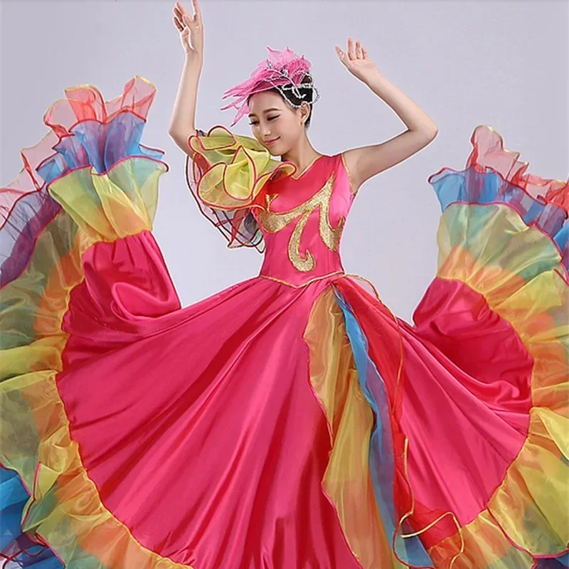 Flamenco Dance Dress Opening Dance Dazzling Dress Adult New Modern Atmosphere Performance  Bullfighting Dance Performance Dress