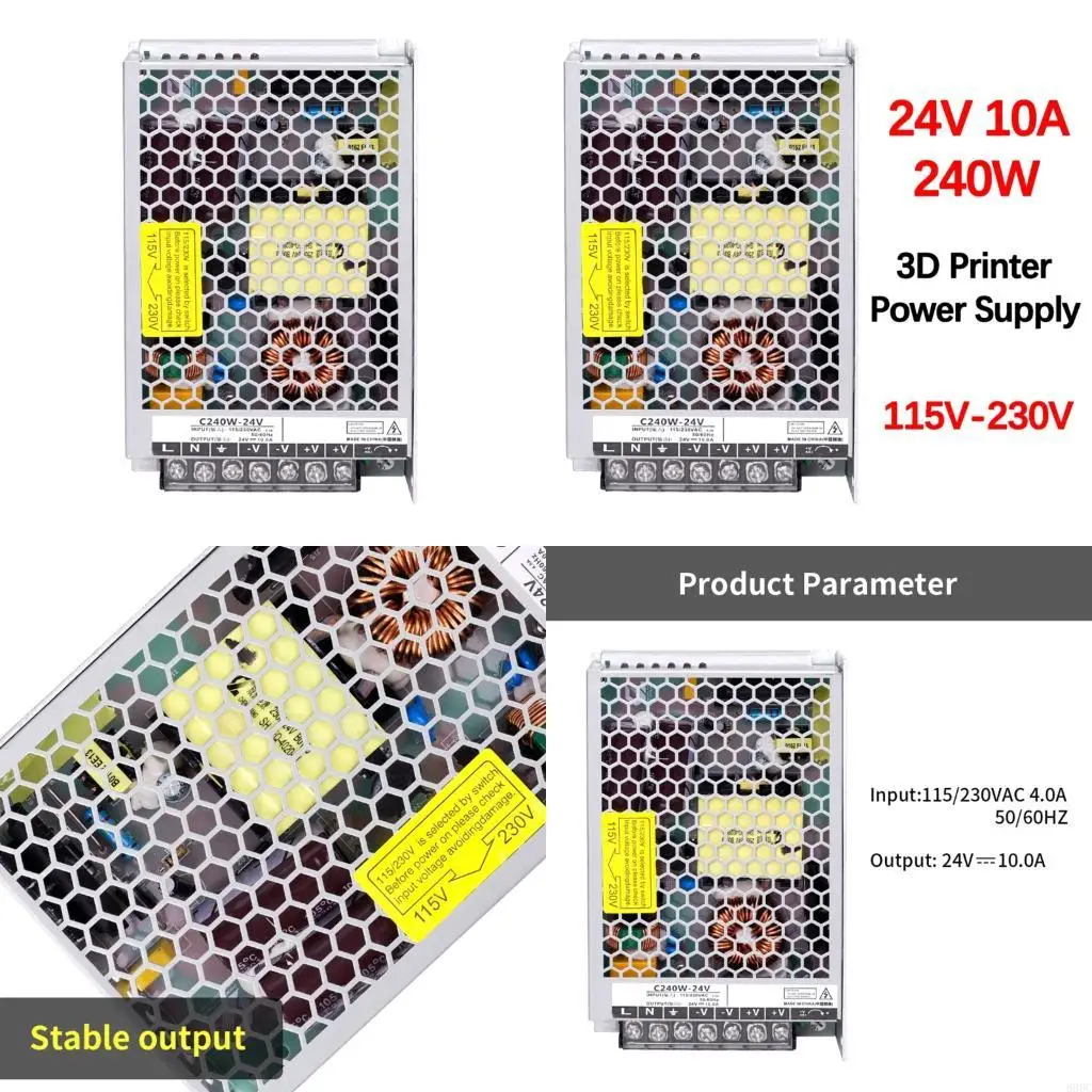 Powerful 24V Printer Supply Advanced Meshed Cooling Reliabled and Quiet 896C