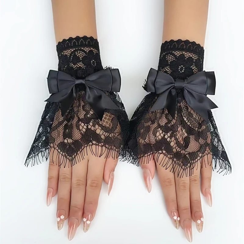 Molde para exhibición de uñas, muñequeras de malla elástica, pestañas desmontables de Lolita para niñas, mangas postizas, herramientas de manicura DIY para decoración de uñas