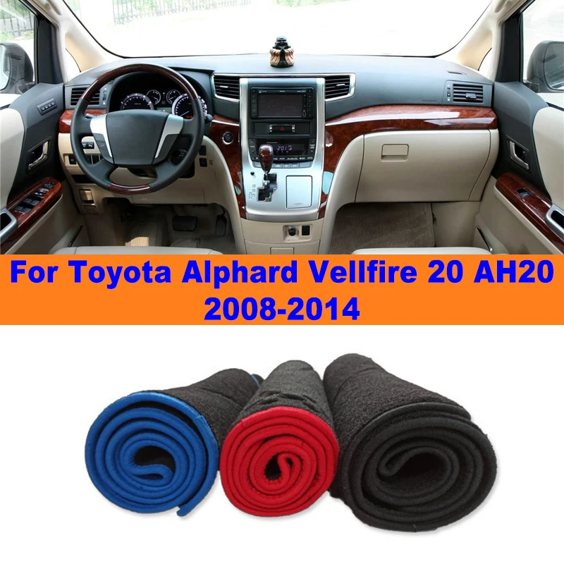 

Anti-Glare Dashboard Cover Dash Mat Non-Slip Sun Shade Pad Interior Protector For Toyota Alphard Vellfire 20 AH20 2008-2014 2009