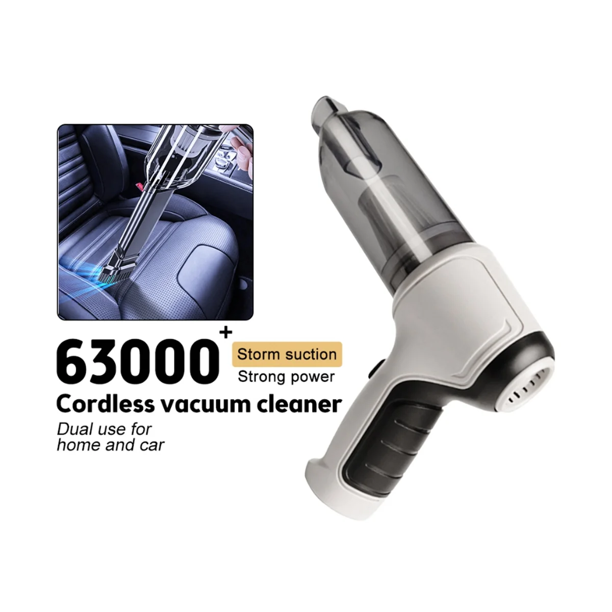 3-In-1 Car Vacuum Cleaner Auto Robot Wireless Powerful Cleaning Machine Car Accessories Home Appliance Strong Green