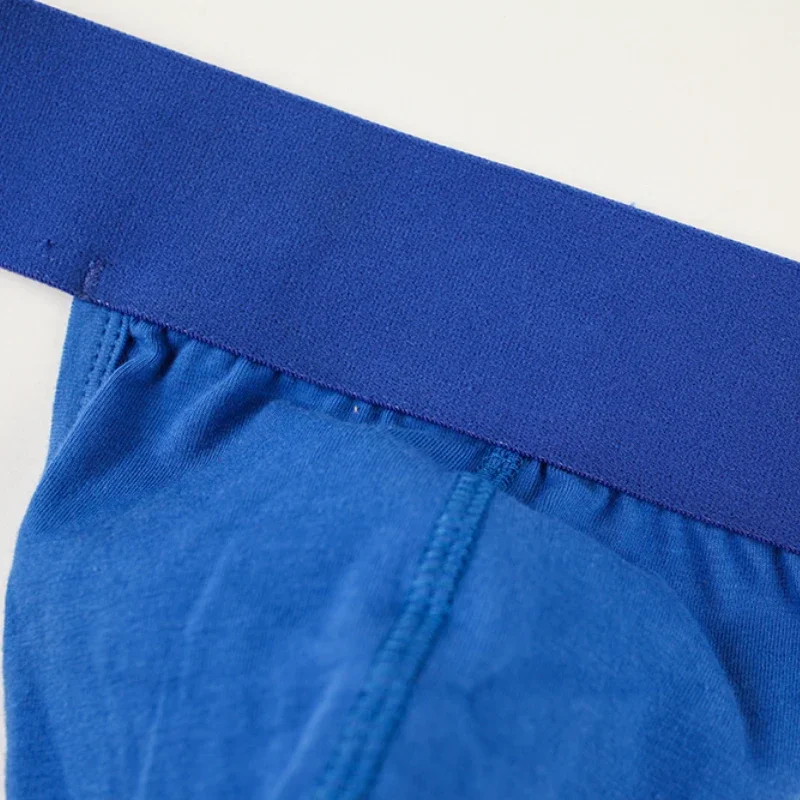 Ropa interior de algodón para hombre, de tiro bajo suspensorio elástico, Sexy, tangas deportivas