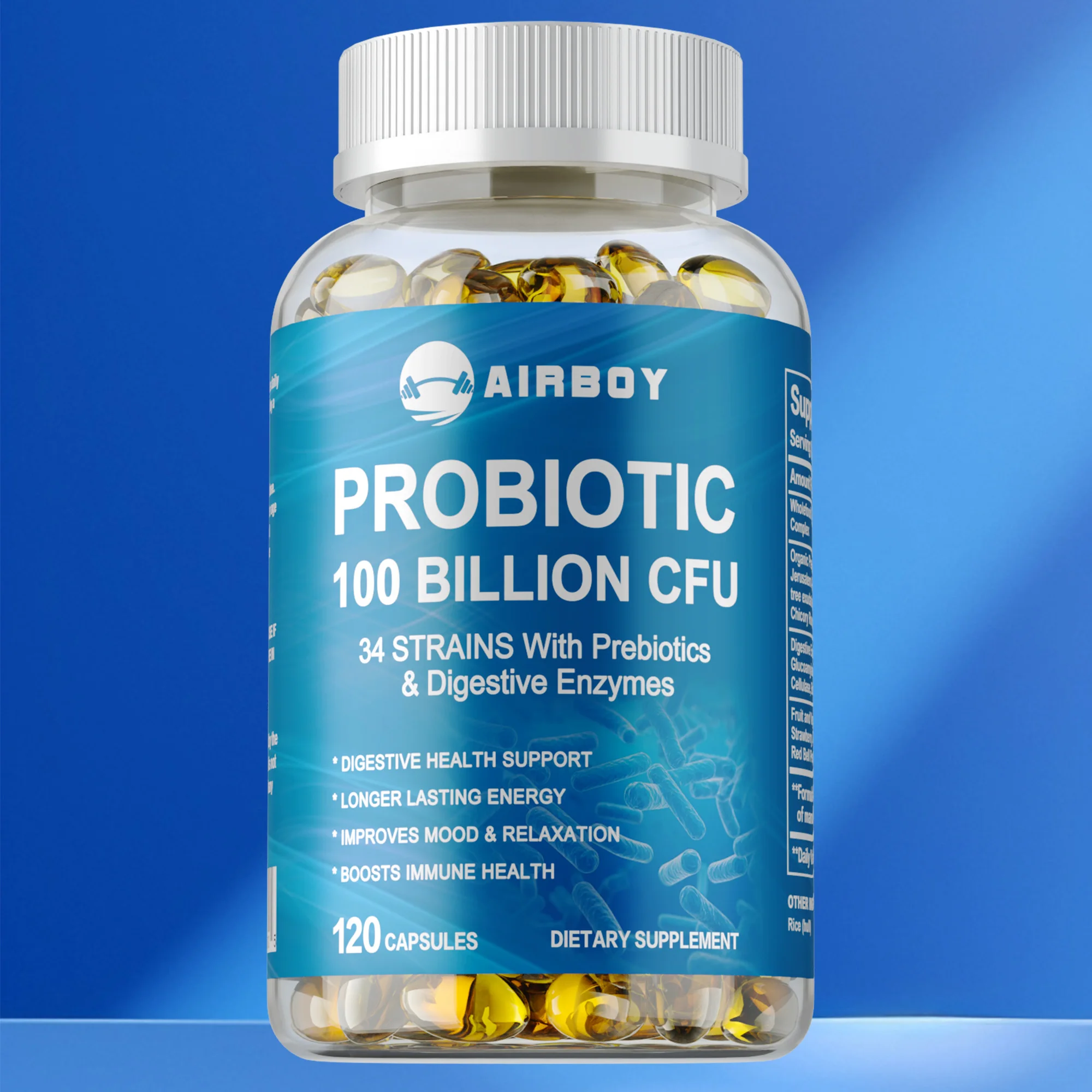 Probiotics 100 Billion CFU - Intestinal Flora Balance, Reduce Bloating & Constipation, Digestive Health, Boost Immunity