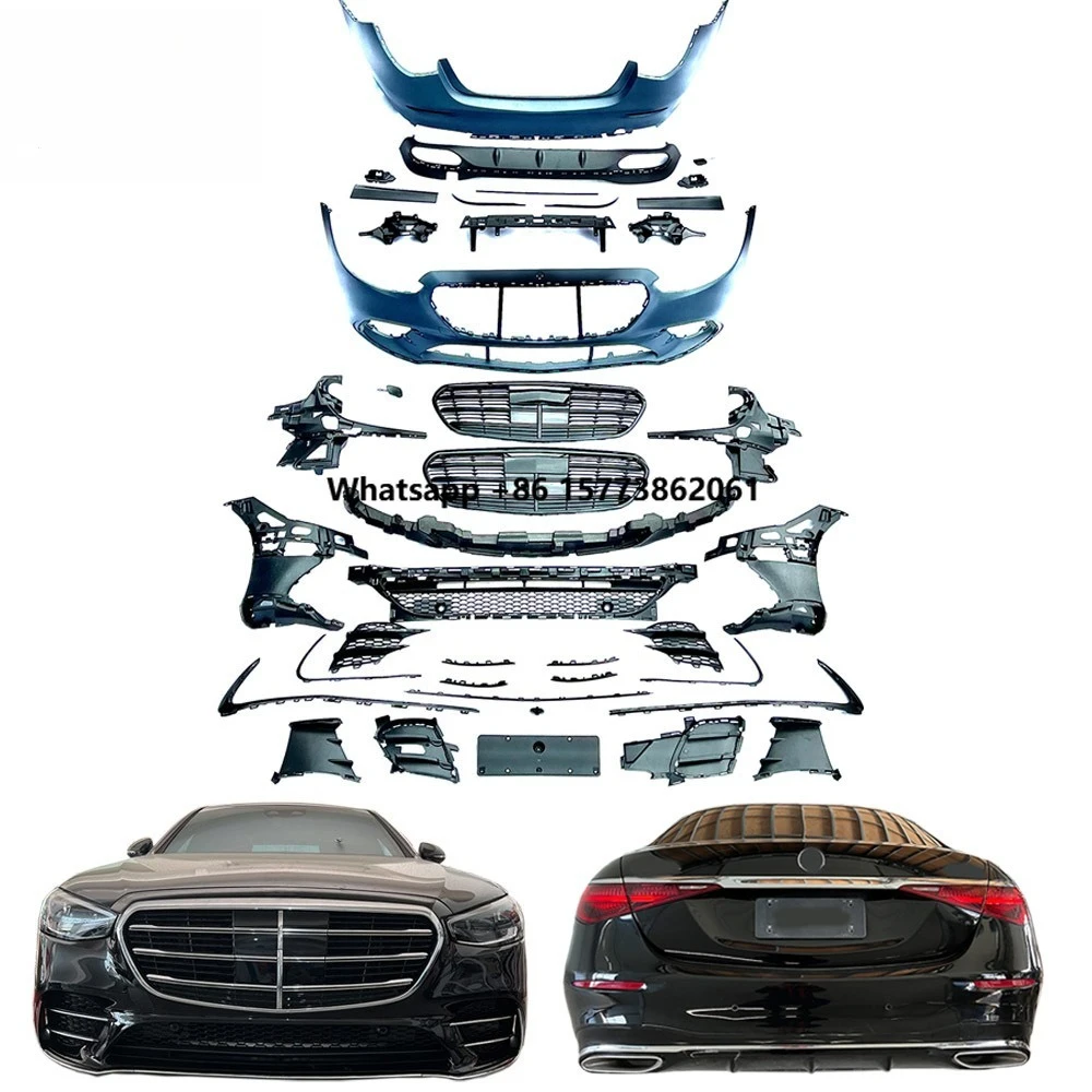 

New Full Set PP Body Kit for S Class W223 S450 Exterior Facelift Upgrade Accessory