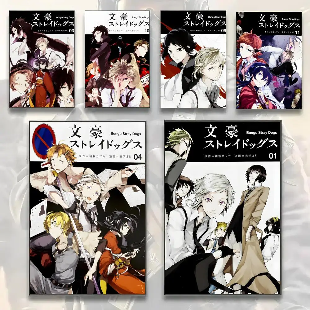 Mystery Classic Anime B-Bungo Stray Dogs Painting Calligraphy Modern Canvas Wall Art Prints for Living Room Decor | Wall Decals
