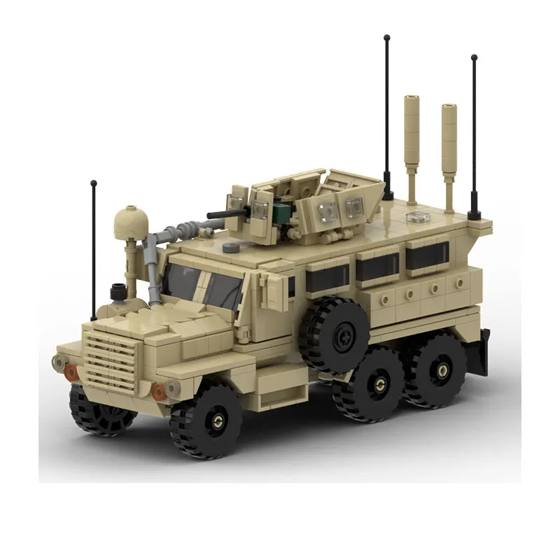 

Набор для сборки из 739 деталей: модель тактического автомобиля-амбуш, внедорожный спасательный автомобиль для пустыни, игрушечный автомобиль, подарочный набор.