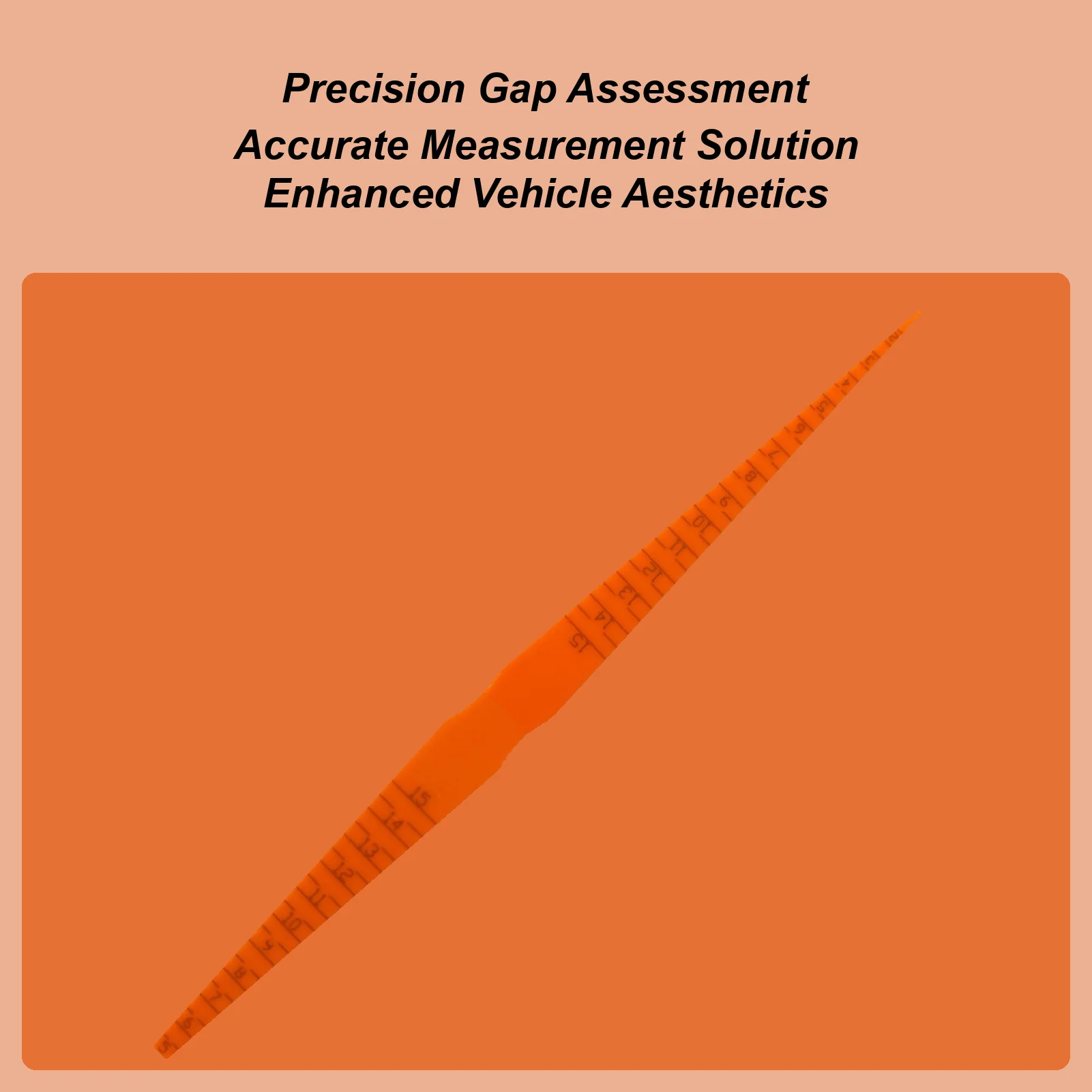 

Auto Body Panel Gap Gauge Tool Vehicle Measurement Positioning Ruler Auto Body Gap Measurement Tool For Hood Trunk Headlights