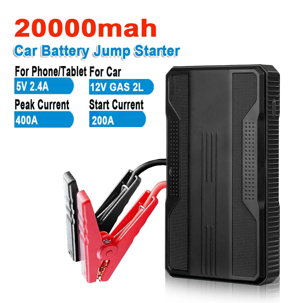 Super Capacitor 12V Car Jump Starter 20000mAh Emergency Battery Booster Portable Auto Starting Device Charger Phone Power Bank