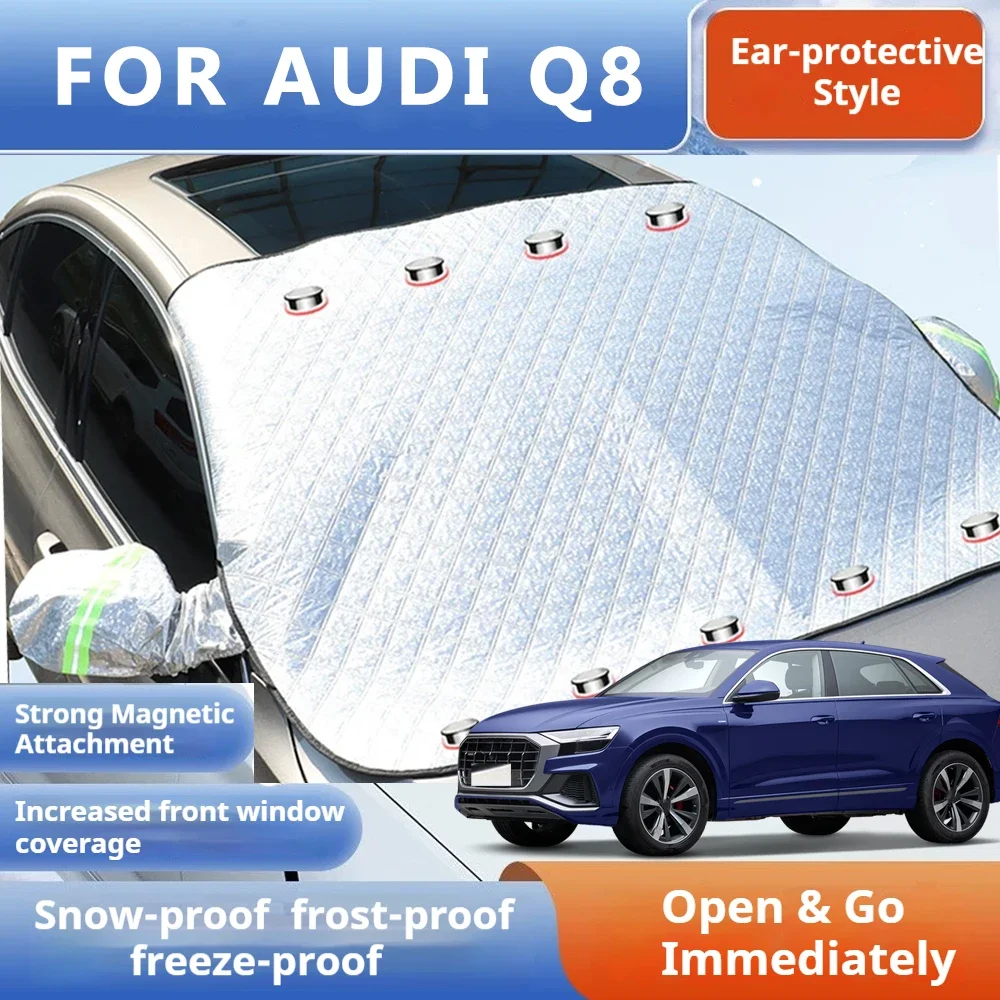 

Thickened Car Now Sunshade Windshield Cover With 5/9 Magnets UV Protection Anti Snow Sunlight For Front Windsh for AUDI Q8