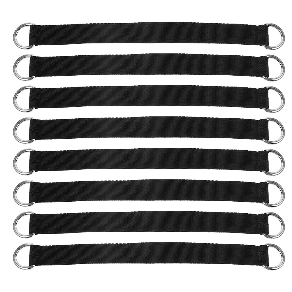 

8pcs Pull Up Straps Durable Fabric Stainless Steel Bands Portable Fitness Rope Hanging Equipment Outdoor Accessories Workout