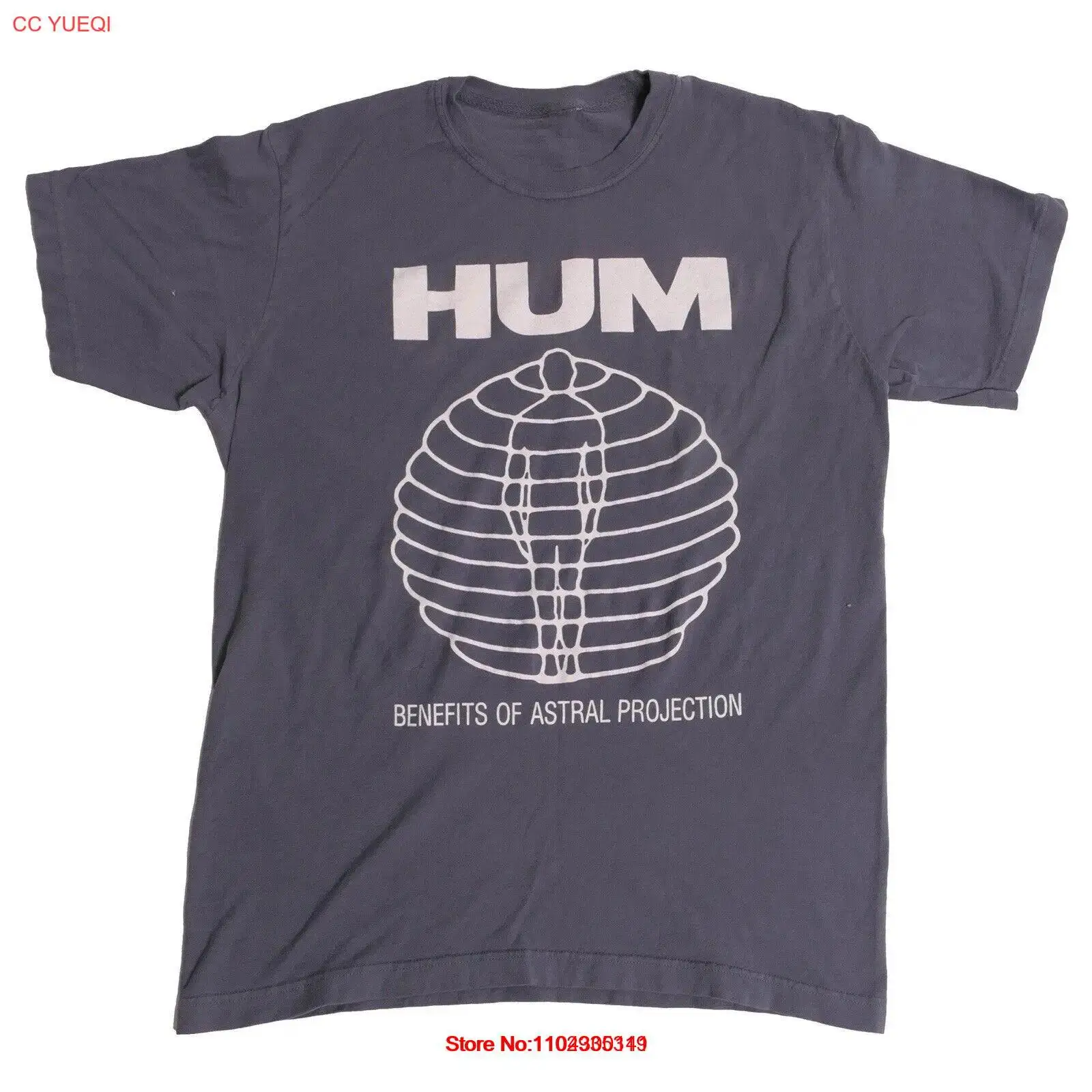 HUM Benefits Astral Projection Tee Alternative Hardcore Rock Band 12 Inch XL