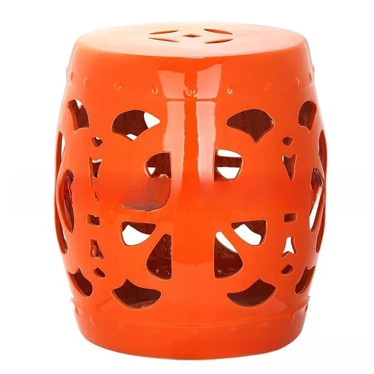 Ceramic stool monochrome glazed cool pier porcelain pier ceramic drum