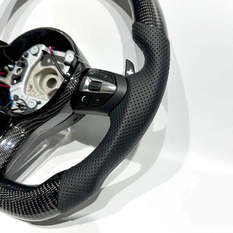 Sporty Carbon Fiber Steering Wheel for BMW 1 Series 2 Series 3 Series 4 Series 5 Series F10 F20 F22 F46 F07 F01 F32- Performance