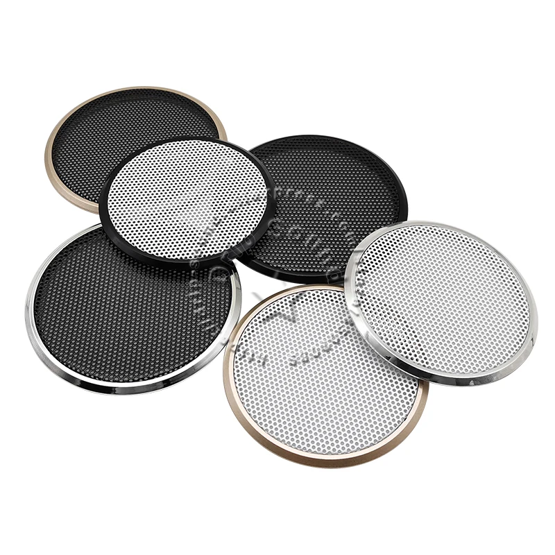 

2pcs For 2"/2.5" inch Speaker Conversion Net Cover Car Audio Decorative Circle Metal Mesh Grille
