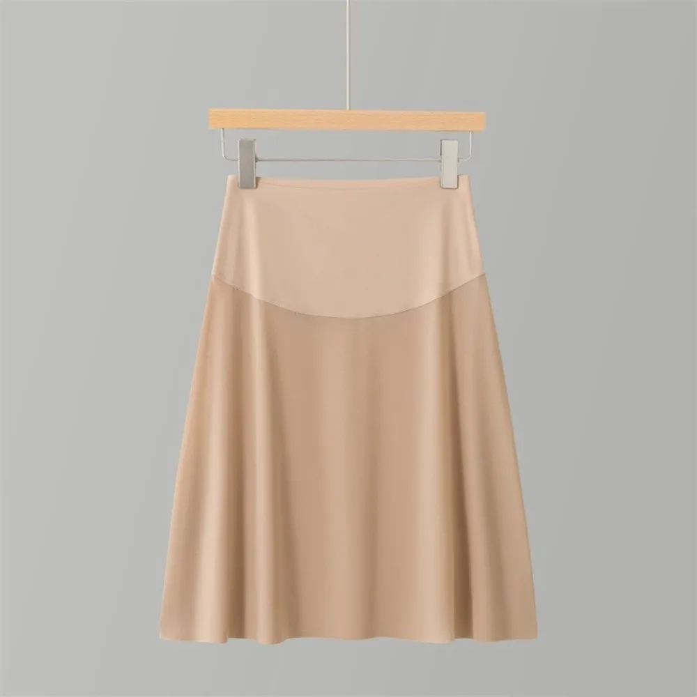 High Waist Half Slip Underskirt Seamless Ultra Thin Seamless Slip Skirt Anti-See-Through Ice Silk Material Ultra Thin Underskirt