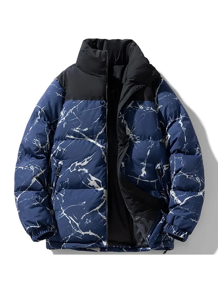 

Winter New Cotton-padded Jacket Stand-up Collar Thickened Jacket for Men Cold-proof Cotton-padded Jacket for Men