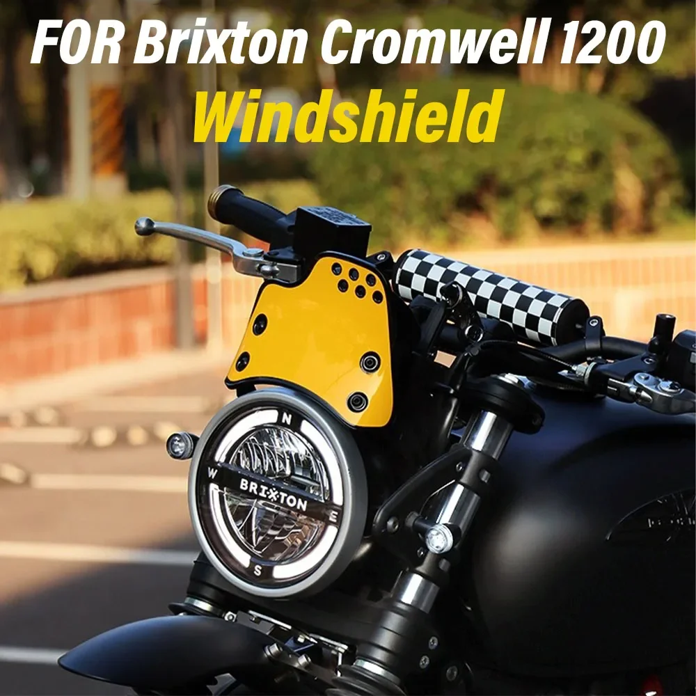 

New Motorcycle Accessories Fit Brixton Cromwell 1200 Retro Style Windshield Apply For Cromwell1200 1200Cromwell 1200