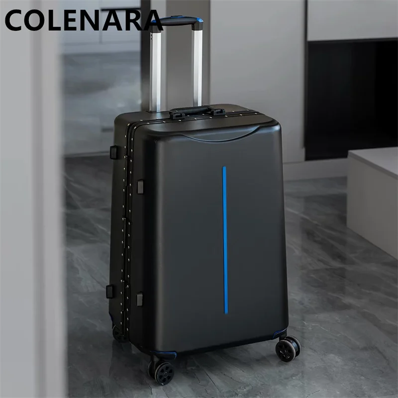 

Чемодан на колесиках COLENARA 20 дюймов для женщин, прочный, с толстой выдвижной ручкой, с кодовым замком, для путешествий