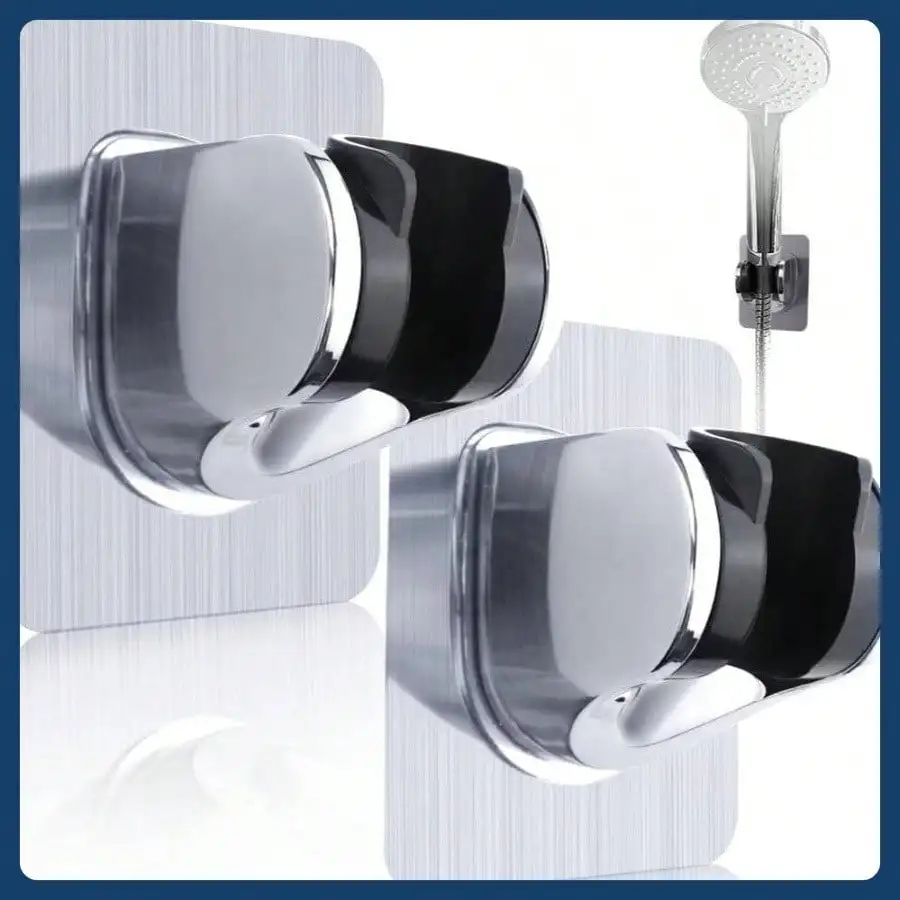 

Съемный держатель для душа из 2 предметов, регулируемый ручной держатель для душа, отверстие для сверления на присоске, клейкая присоска