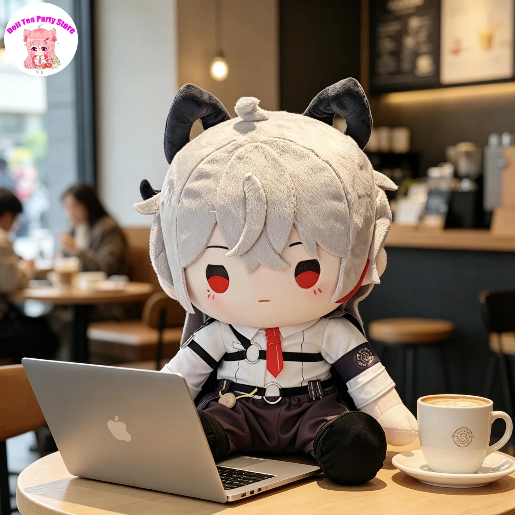 Zani Wuthering Waves Plush Doll Game Figure Cotton Plushie Cosplay Cartoon Sitting Posture Stuffed Toys Mascot Birthday Gift