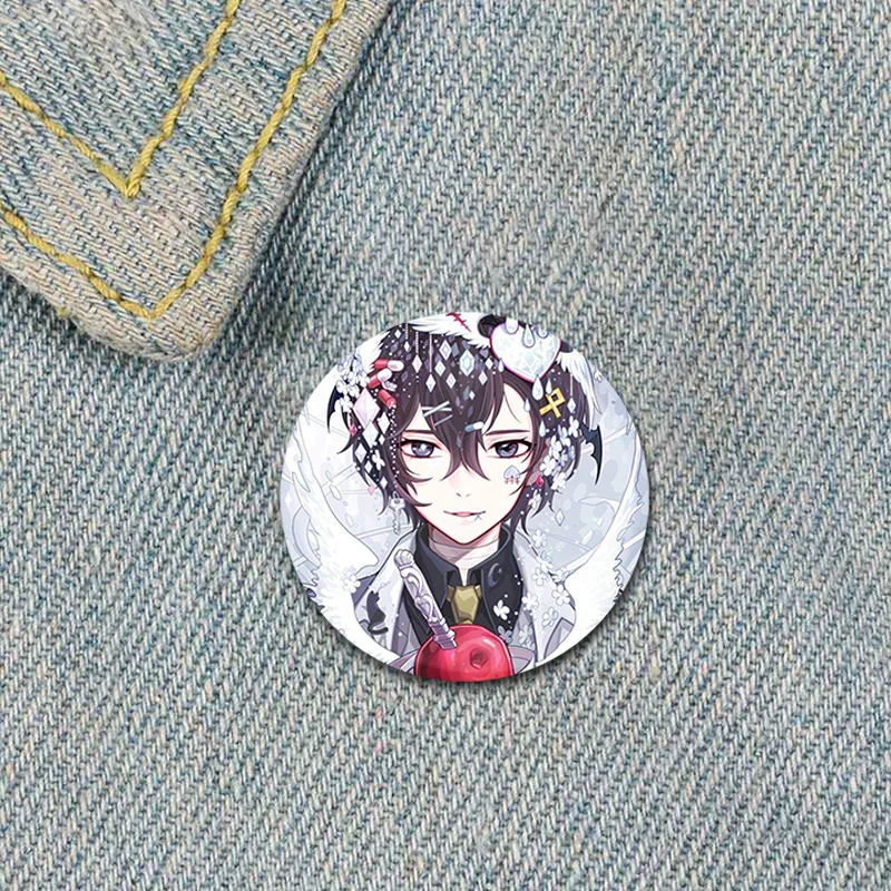 Bungo Stray Dogs Handmade Pin Armed Detective Agency Dazai Osamu Soft Button Decorative Hat Badge Gift Accessory Brooche