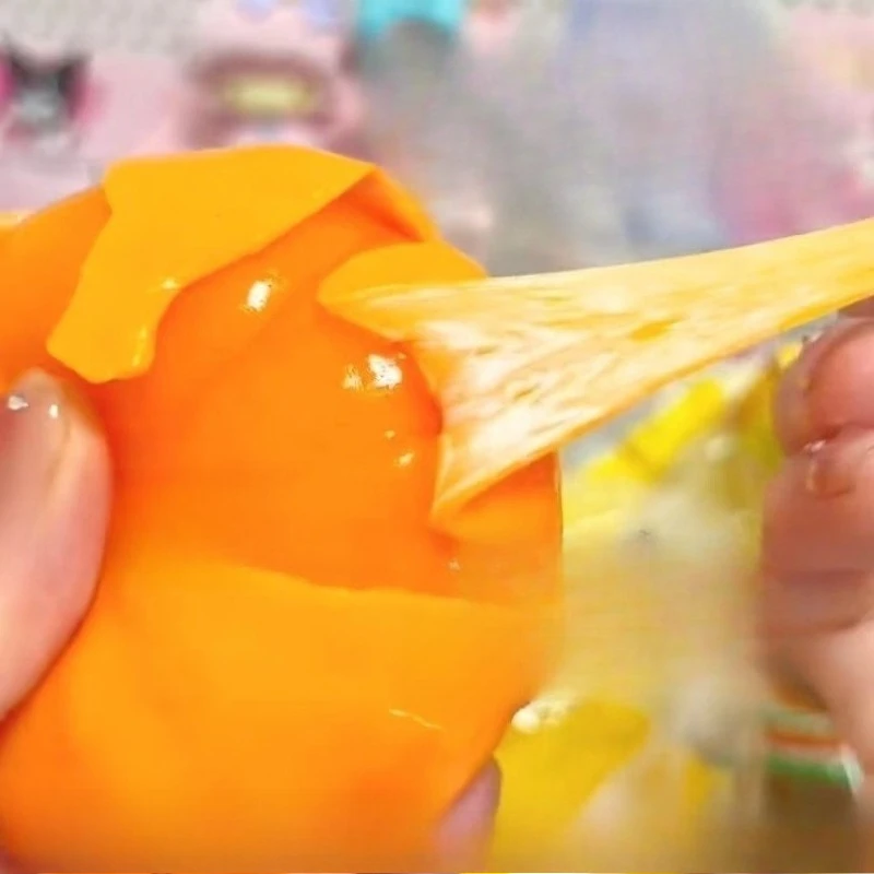 

Креативная имитация пилинга оранжевого банана, игрушка для снятия стресса, желтая, оранжевая, эластичная игрушка для снятия давления