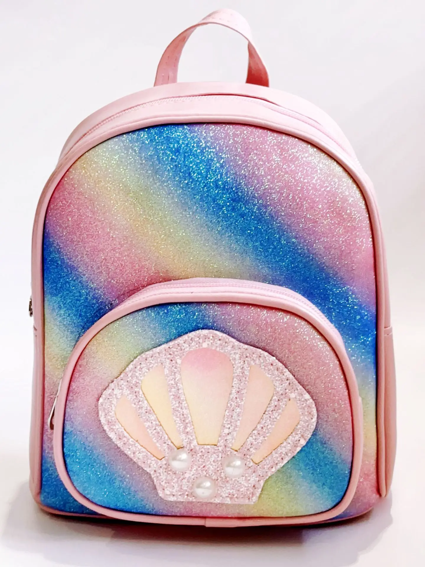 Mochila PU Shell personalizada para meninas, escola do jardim de infância, desenhos animados bonitos, presente infantil, tendência