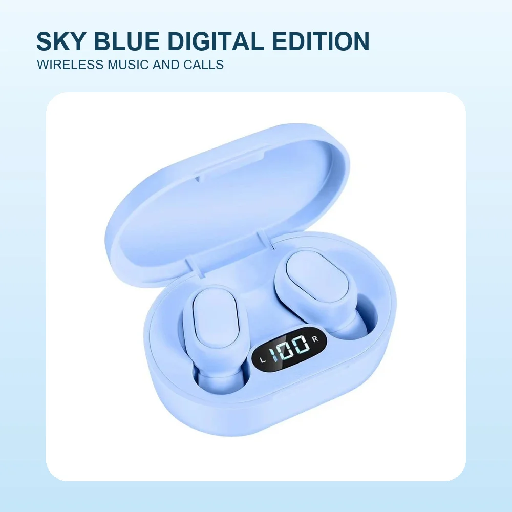 Digital Display TWS Bluetooth 5.0 Wireless Earbuds Mini In-Ear Headphones Stereo Calls with LED Charging Case - view 5