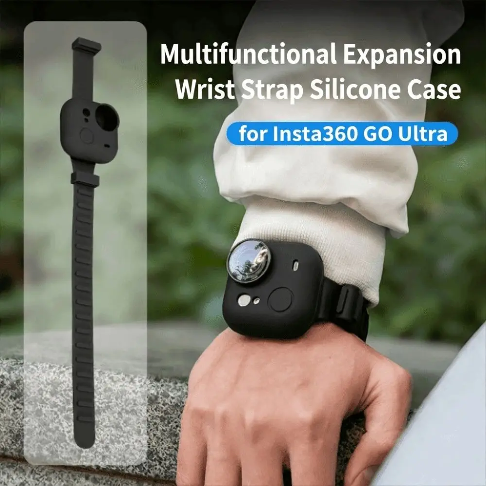 Shockproof Sports Camera Protective Case Silicone Multi-color Wristband Lightweight Adjustable for Insta360 GO Ultra