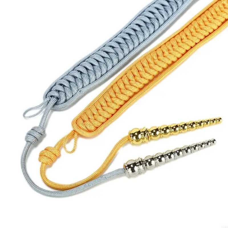 

Professional Uniform Epaulet Braid Uniform Shoulder Epaulettes Braided Fringed 6XDA