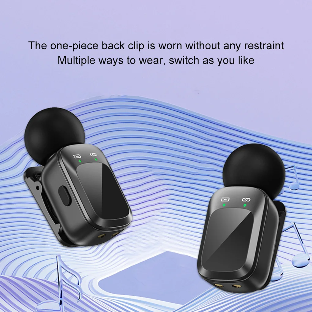 

Беспроводной петличный мини-микрофон, трехуровневое шумоподавление AI, расстояние передачи 30 м, подходит для потоковой передачи в реальном времени встреч