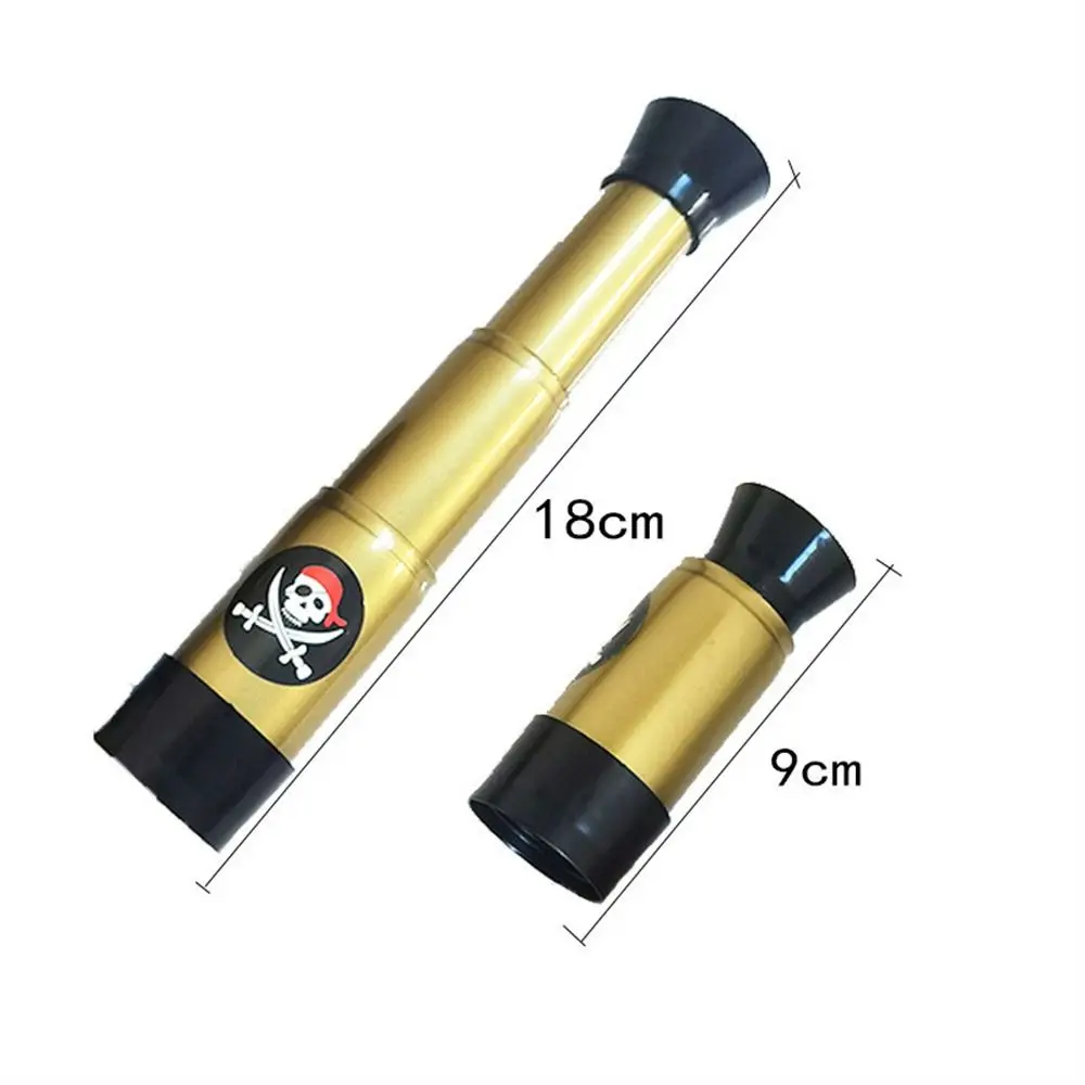Telescopi pirata di Halloween Monocoli Abbigliamento Giocattolo Telescopio per bambini Giocattoli retrò leggeri Pirata Spyglass Giocattoli per bambini