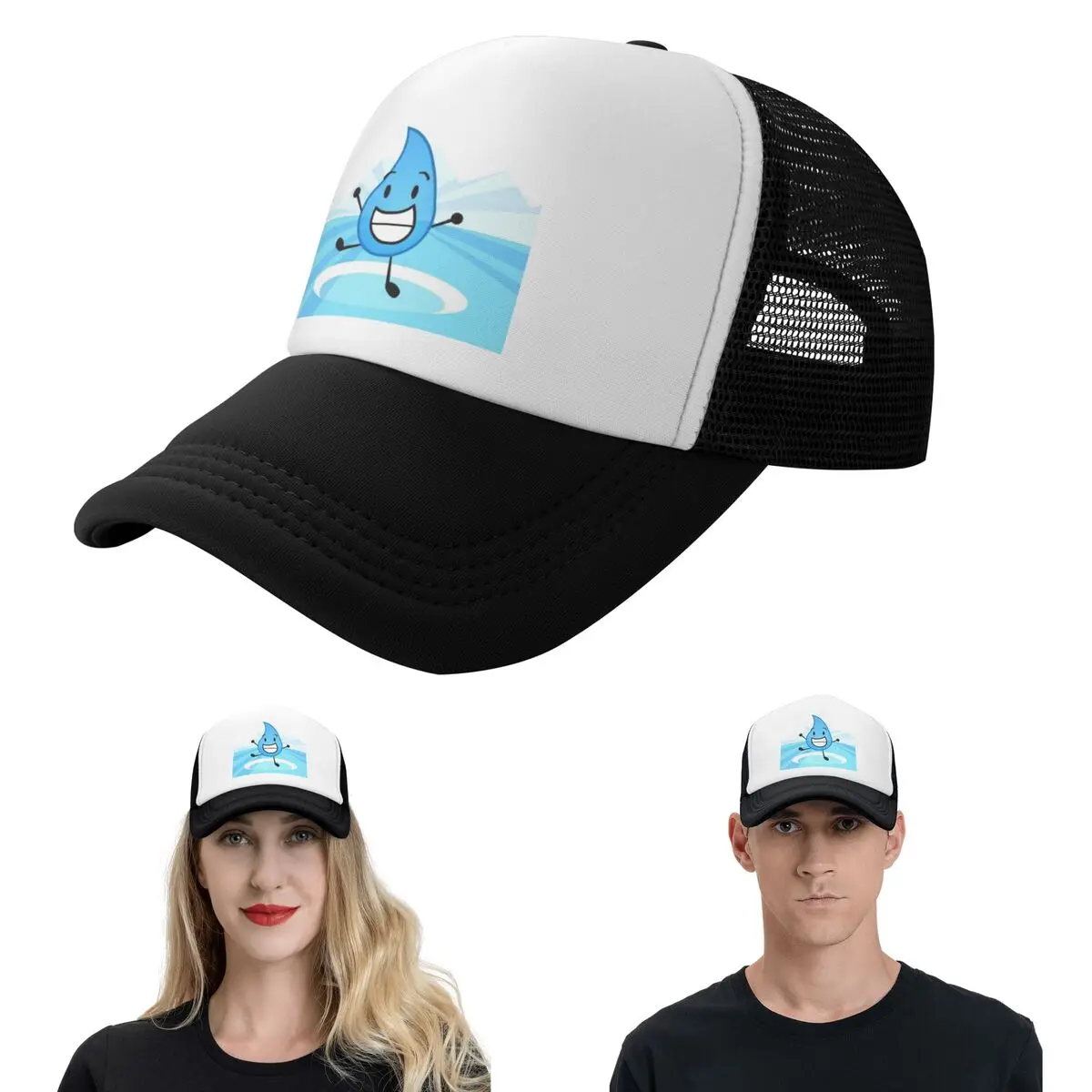 Battle For Dream Island BFDI Teardrop Cap Casual Mesh Baseball Caps Adjustable Hat Hip Hop Summer Unisex Baseball Hats