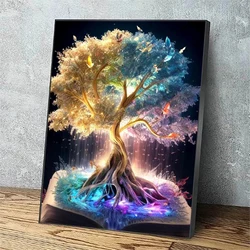 Diy 5D Diamond Painting Life Of Tree Full Rhinestone Art Book Landscape Diamond Mosaic Embroidery Cross Stitch Kits Wall Decor